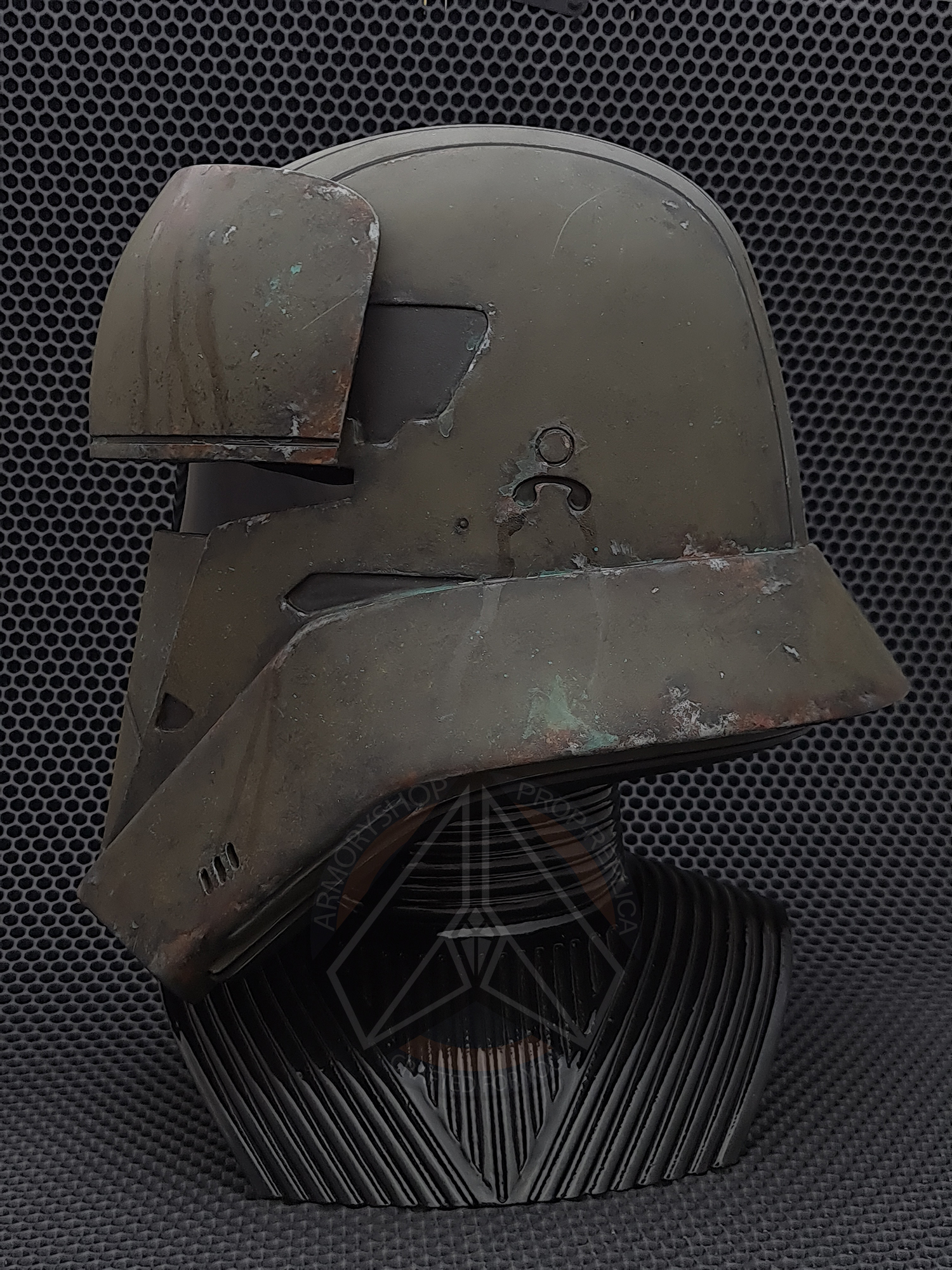 ICAT Imperial Combat Assault Juggernaut Transport Driver Helmet (Mandalorian, Weathered, FINISHED)
