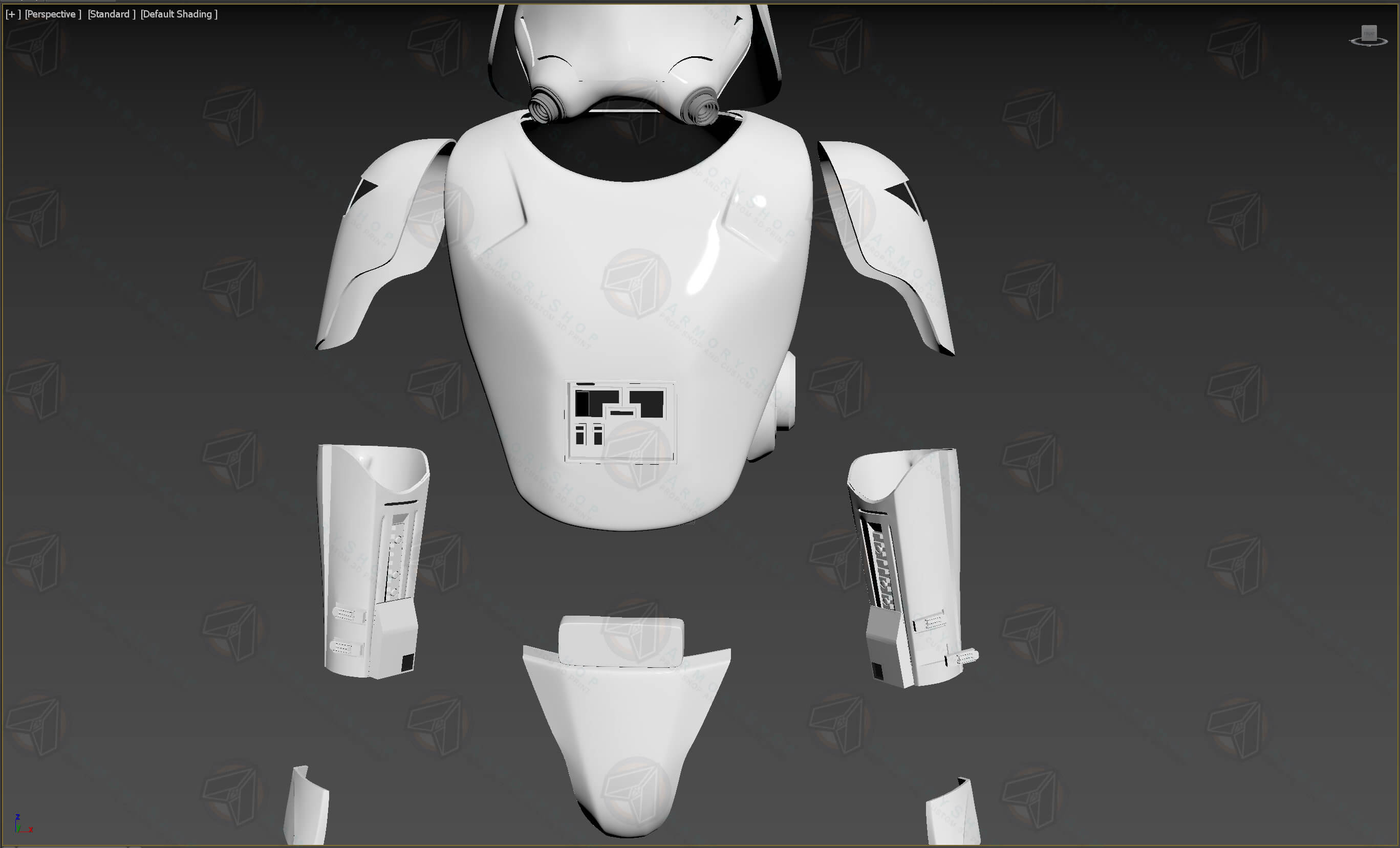 First Order SnowTrooper Assault Armor (TFA / TLJ, Raw)